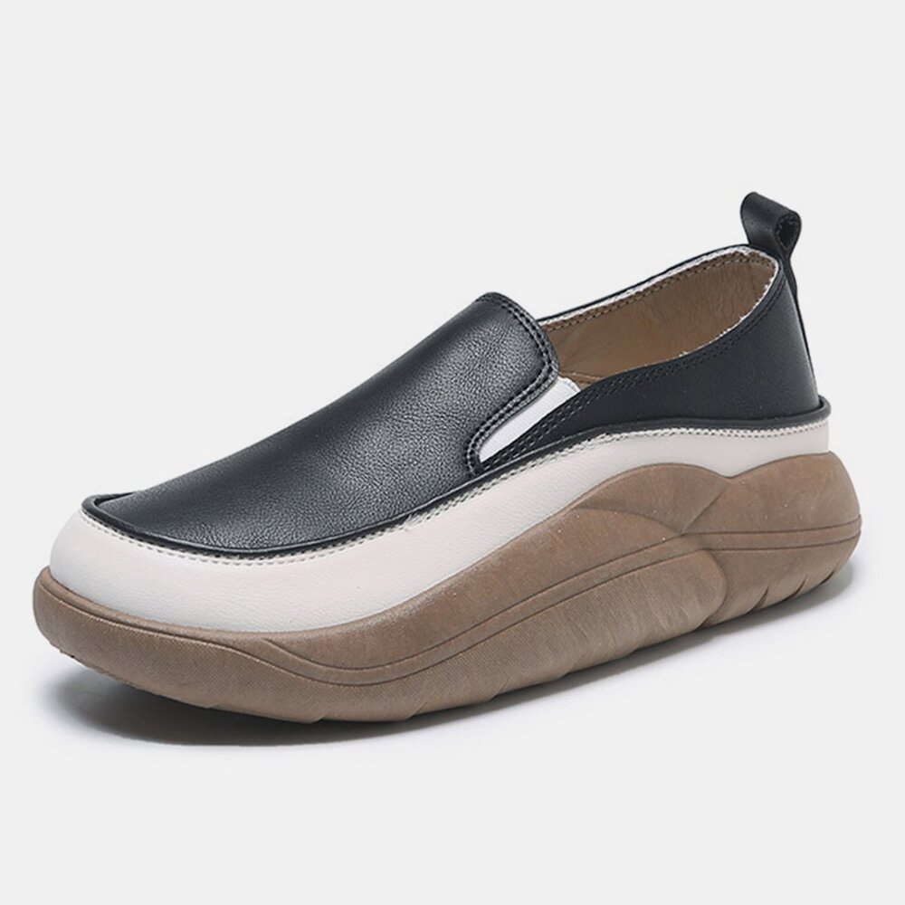 Chunky Slip-On Shoes in Black